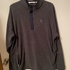 Peter Millar Men’s Charcoal Quarter Zip Golf Fleece Pullover SZ XL Golfing